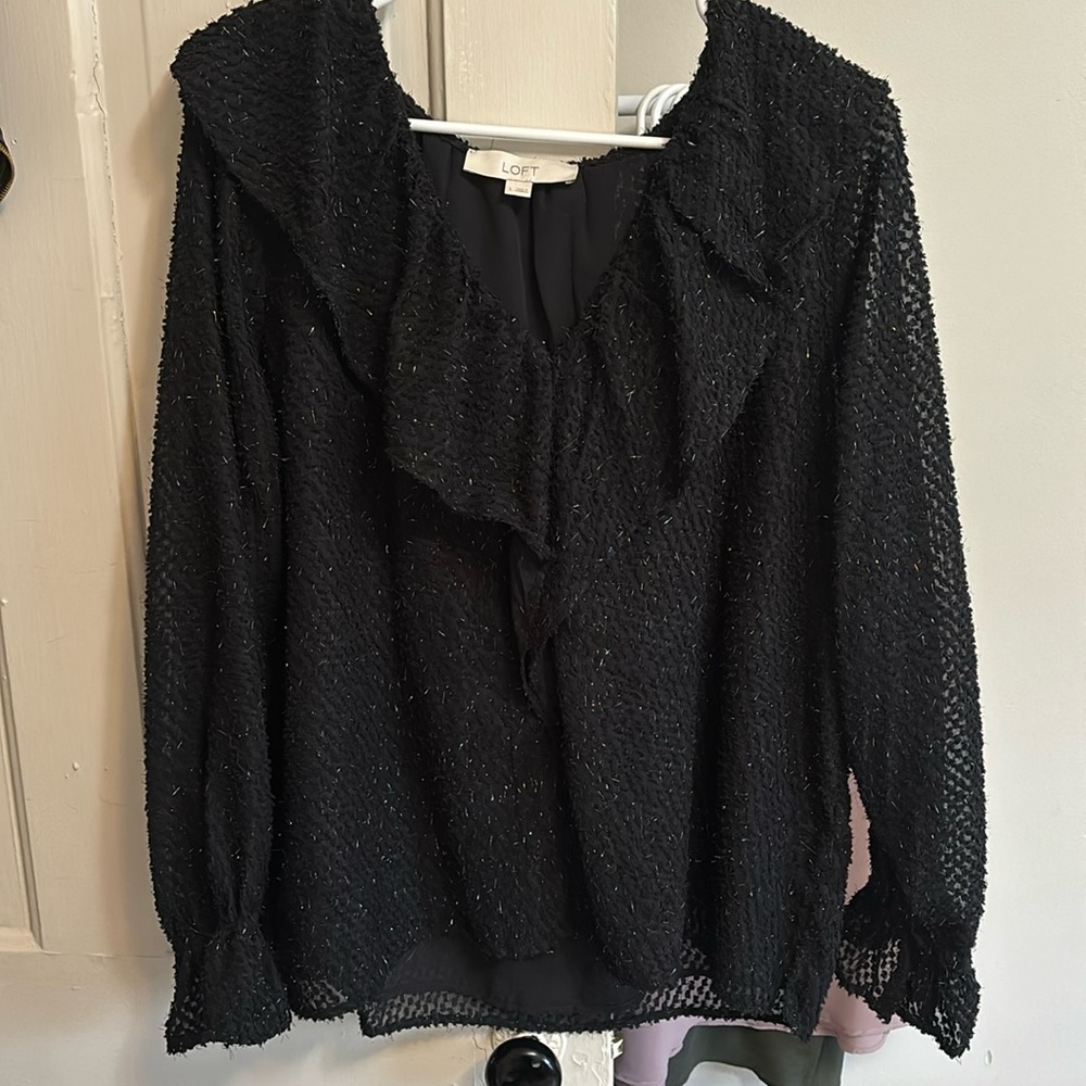 Loft Black blouse